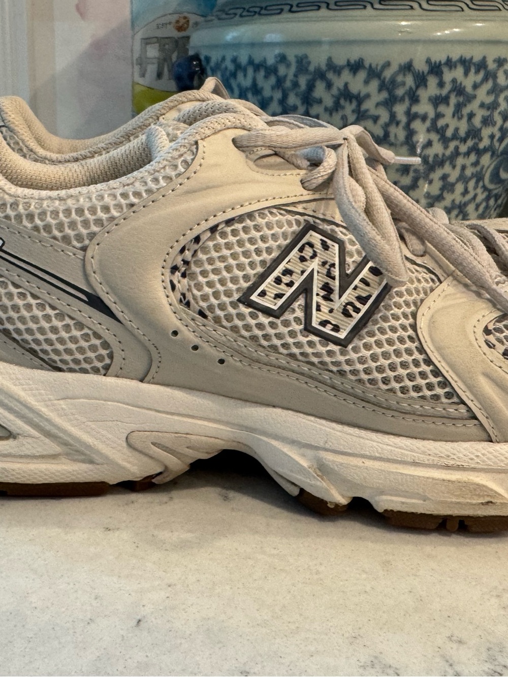 New Balance 530 sneakers in beige and leopard print Women’s size 7 - Picture 10 of 10
